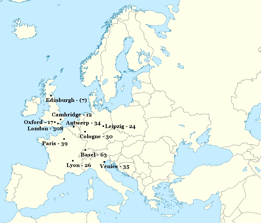 Authors by location