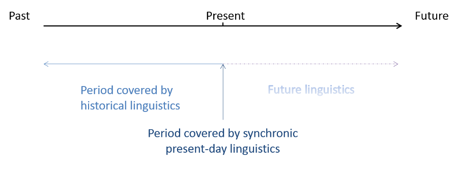 Figure 1. Possible synchronic and diachronic linguistic perspectives involving the present.