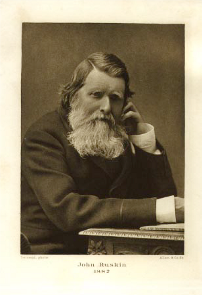 Image 1. A photograph of John Ruskin taken in 1882 (Ruskin 1908: iv).